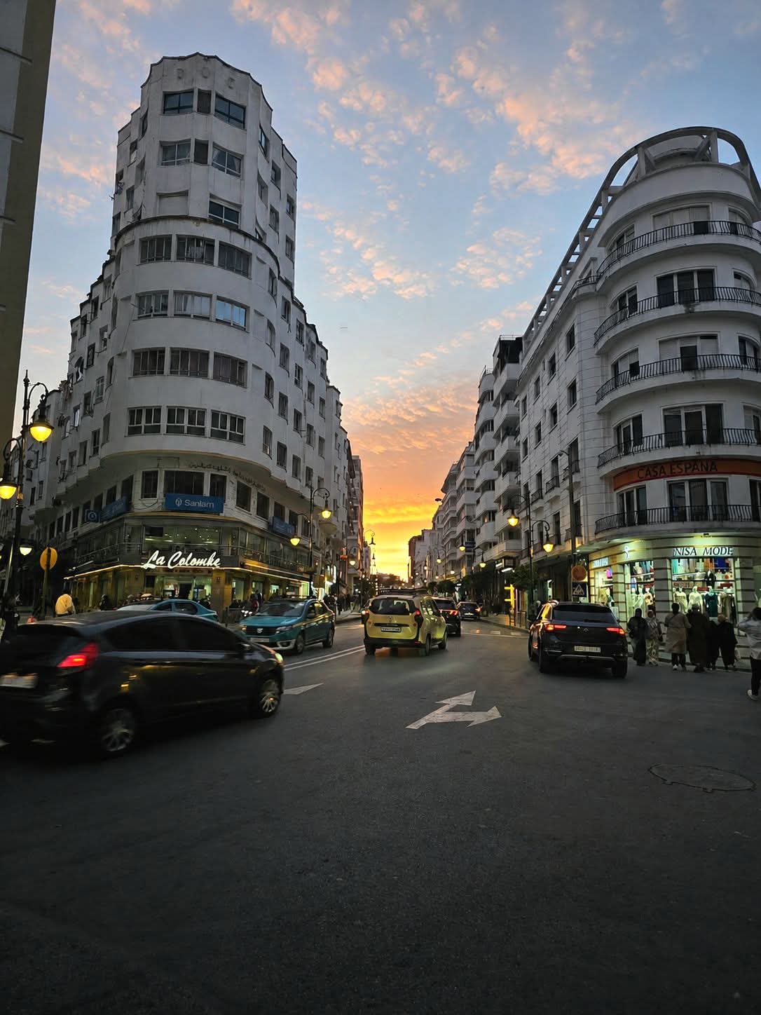Coucher de soleil sur le Boulevard Pasteur
